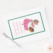 Heddy hedgehog bookplate rechthoekige sticker (Envelop)