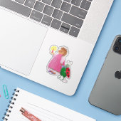 Heddy Hedgel en Buddy Sticker (Laptop met iPhone)