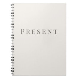 Heden – Minimalistisch typografie notitieboek
