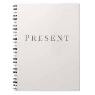 Heden – Minimalistisch typografie notitieboek