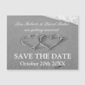 Heden op strandfoto magneet, sparen de datumkaarte (Voorkant)