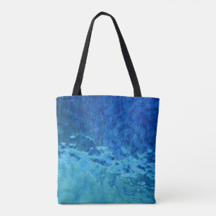 hedendaags abstract gekleurd glas tote bag