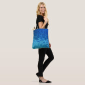 hedendaags abstract gekleurd glas tote bag (Op model)