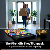 Hedendaags abstract in meerkleurige gouden folie bad handdoek