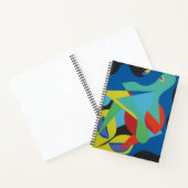 Hedendaags Abstract Kikkerachtig Notitieboek (Binnen)