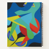 Hedendaags Abstract Kikkerachtig Notitieboek (Achterkant)