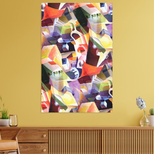 Hedendaags Abstract kubisme in Daidaismestijl Canvas Afdruk (Insitu (Woonkamer))