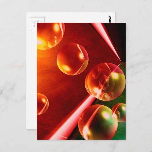 Hedendaags Abstract kunstwerk van Serdar Hizli Briefkaart (Voorkant / Achterkant)