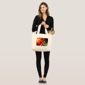 Hedendaags Abstract kunstwerk van Serdar Hizli Grote Tote Bag (Voorkant (model))