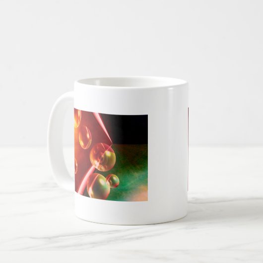 Hedendaags Abstract kunstwerk van Serdar Hizli Koffiemok (Voorkant links)