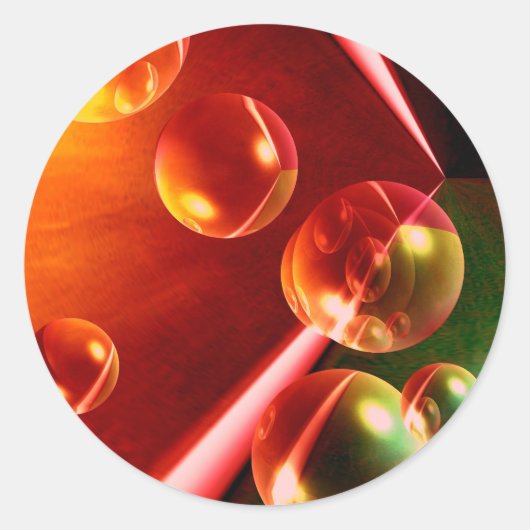 Hedendaags Abstract kunstwerk van Serdar Hizli Ronde Sticker (Voorkant)