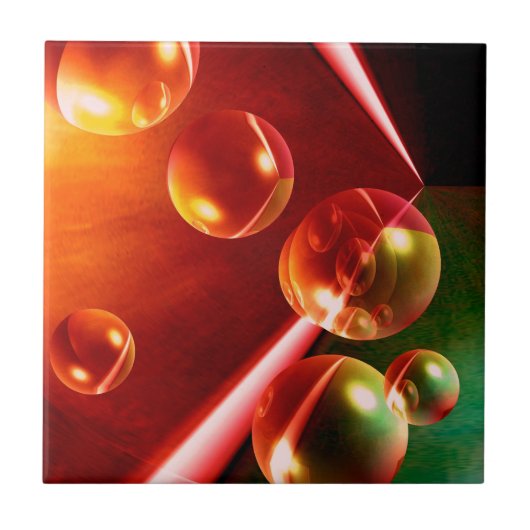 Hedendaags Abstract kunstwerk van Serdar Hizli Tegeltje (Voorkant)