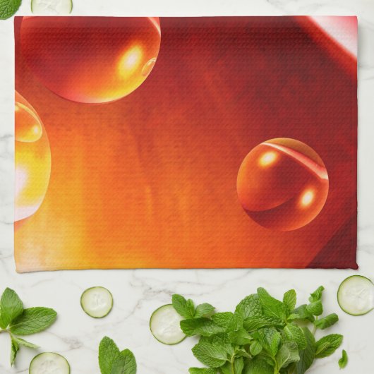 Hedendaags Abstract kunstwerk van Serdar Hizli Theedoek (Gevouwen)