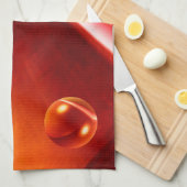 Hedendaags Abstract kunstwerk van Serdar Hizli Theedoek (Quarter Fold)