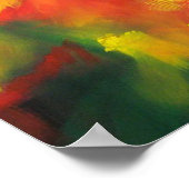 Hedendaags Abstract schilderij van Serdar Hizli Poster (Hoek)