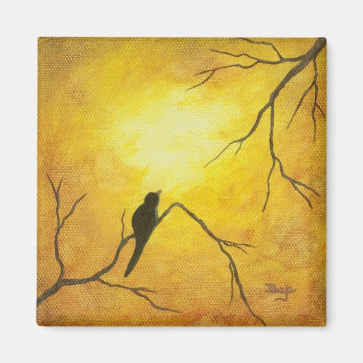 Hedendaags Abstract schilderontwerp Magneet (Voorkant)