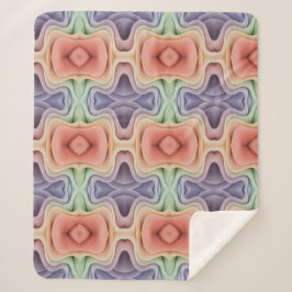 Hedendaags abstract sherpa deken