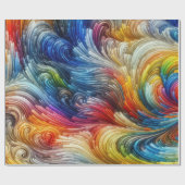 Hedendaags Abstract wervelspectrum Cadeaupapier (Vlak)