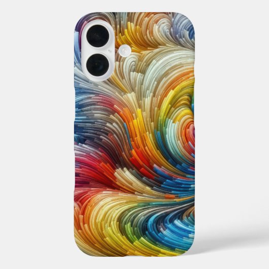Hedendaags Abstract wervelspectrum Case-Mate iPhone Case (Achterkant)