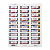 Hedendaags Abstract wervelspectrum Etiket (Full Sheet)