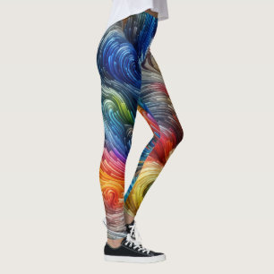 Hedendaags Abstract wervelspectrum Leggings