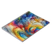 Hedendaags Abstract wervelspectrum Notitieboek (Linkerzijde)