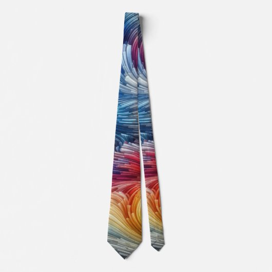 Hedendaags Abstract wervelspectrum Stropdas (Voorkant)