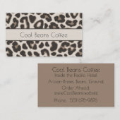 Hedendaags Animal Print Visitekaartje (Voorkant / Achterkant)