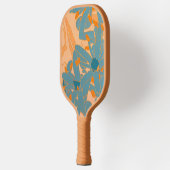 Hedendaags bladontwerp in perzik pickleball paddle (Links)