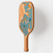 Hedendaags bladontwerp in perzik pickleball paddle (Links)
