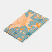Hedendaags bladontwerp in perzik post-it® notes (Schuin)