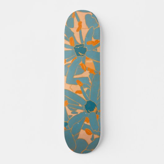 Hedendaags bladontwerp perzik persoonlijk skateboard (Voorkant)
