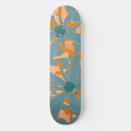 Hedendaags bladontwerp perzik persoonlijk skateboard