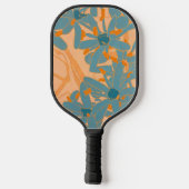 Hedendaags bladontwerp perzik pickleball paddle (Achterkant)