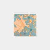 Hedendaags bladontwerp perzik post-it® notes (Voorkant)