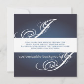 Hedendaags + blauw van de klasse/marine + grijs kaart (Achterkant)