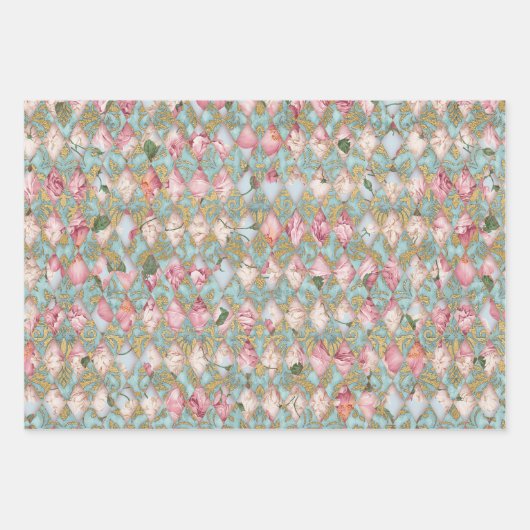 HEDENDAAGS BLOEMIG DECORATIEF PAPIER INPAKPAPIER VEL (Voorkant 2)