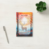 Hedendaags bos wilde herten post-it® notes (Kantoor)