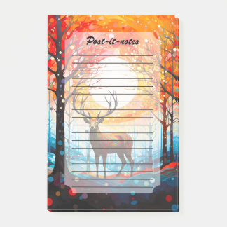 Hedendaags bos wilde herten post-it® notes