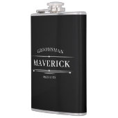 Hedendaags cadeau voor bruidsjonkers Klassiek huwe Heupfles (Links)