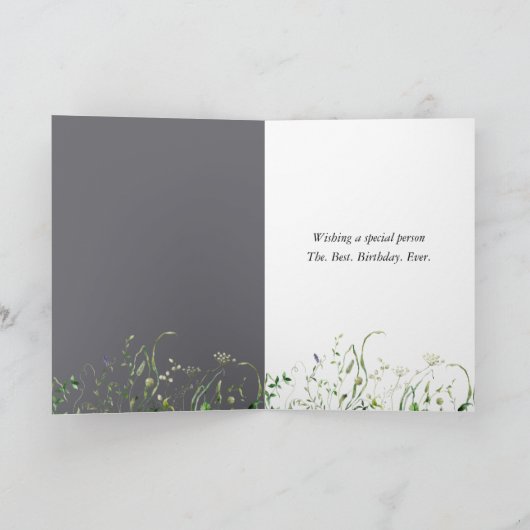 Hedendaags Calla Lily Bouquet Kaart (Binnen)