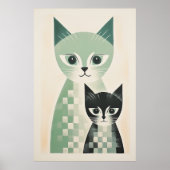 Hedendaags Cat Poster (Voorkant)