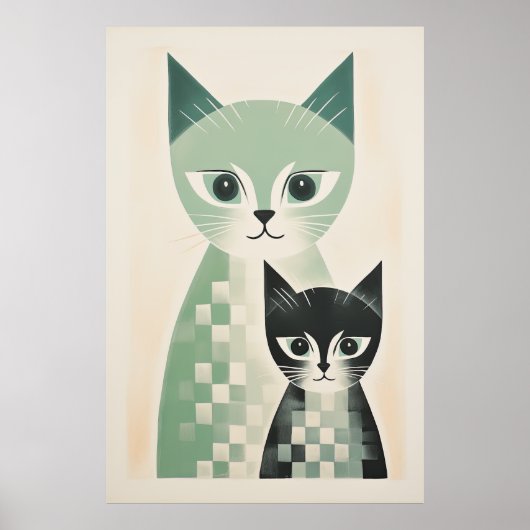 Hedendaags Cat Poster (Voorkant)