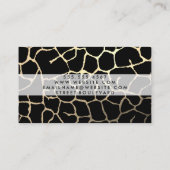 Hedendaags Chic Patroon Rood Zwart Visitekaartje (Achterkant)