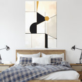 Hedendaags Constructivisme Dynamische Abstractie Canvas Afdruk (Insitu (Slaapkamer))