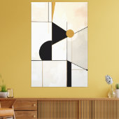 Hedendaags Constructivisme Dynamische Abstractie Canvas Afdruk (Insitu (Woonkamer))