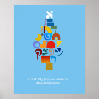 Hedendaags, creatief Hebreeuws Aleph-bet poster