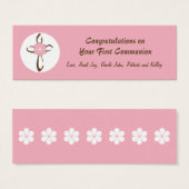 Hedendaags Cross Gift Label in Roze Mini Visitekaartjes (Voorkant /achterkant)