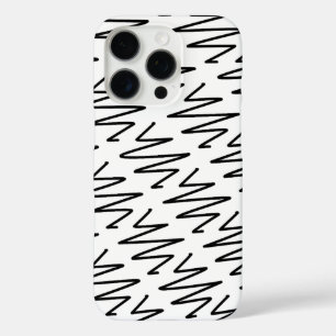Hedendaags design in zwart en wit iPhone 16 pro hoesje