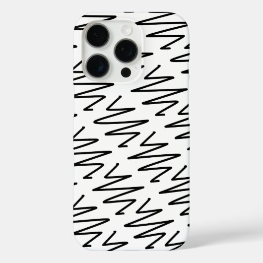 Hedendaags design in zwart en wit Case-Mate iPhone case (Achterkant)